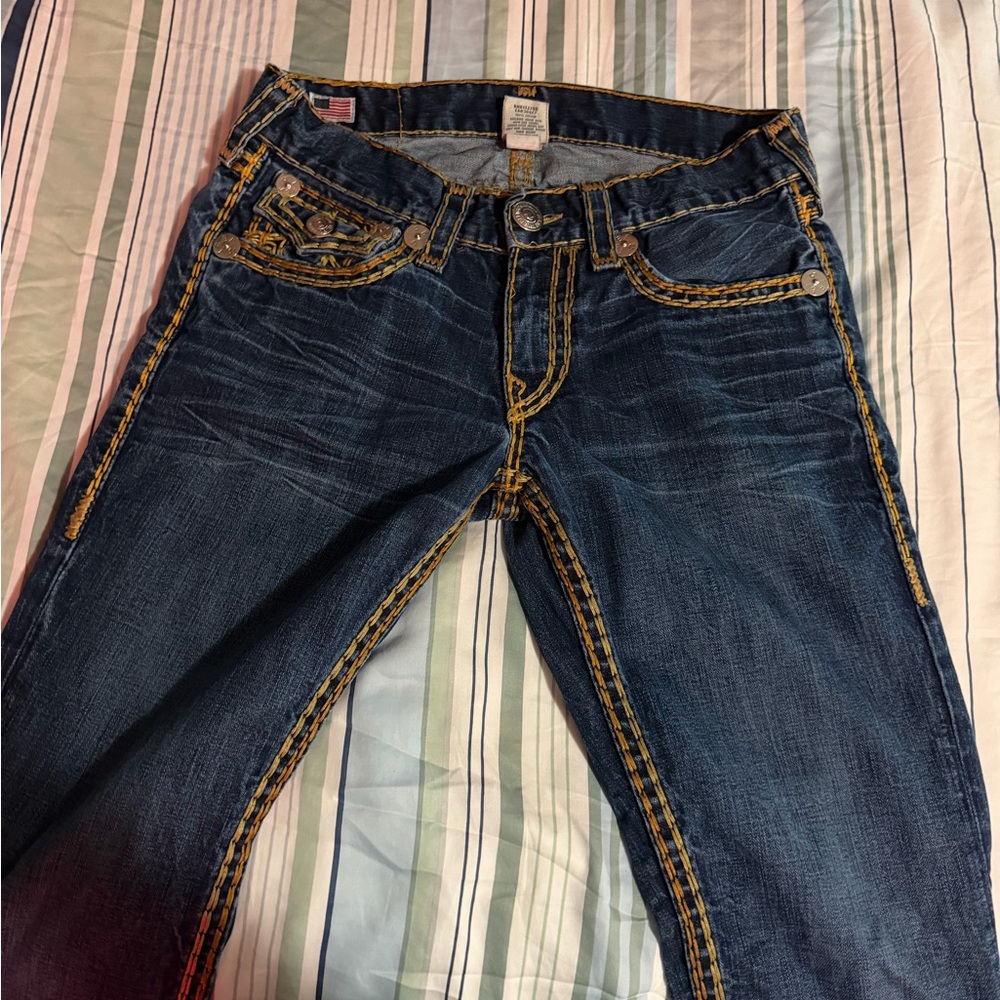 True Religion Dark Blue Ricky’s Relaxed Jeans